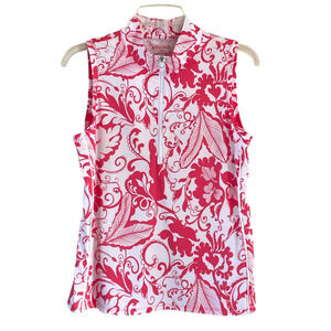 KINONA Women’s Size Medium Coral White Skort Top Golf Tennis Athletic Outfit Set